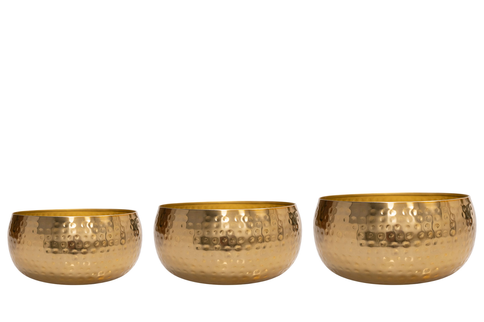 Bowl set of 3 Kody gold D34 H15