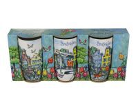 Giftbox mug Amsterdam colour D28x7 H13 3 assorted