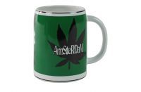 Beer mug weed Amsterdam ass.colour porcelain round D10x14 H13
