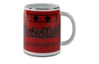 Beer mug Red Light ass.colour porcelain round D10x14 H13