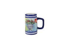 Bierkanne Tulips vase blau D9 H15